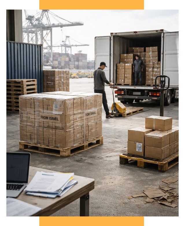 Доставка грузов из Израиля от 15273 р., логистика от СетСервис-Щрб