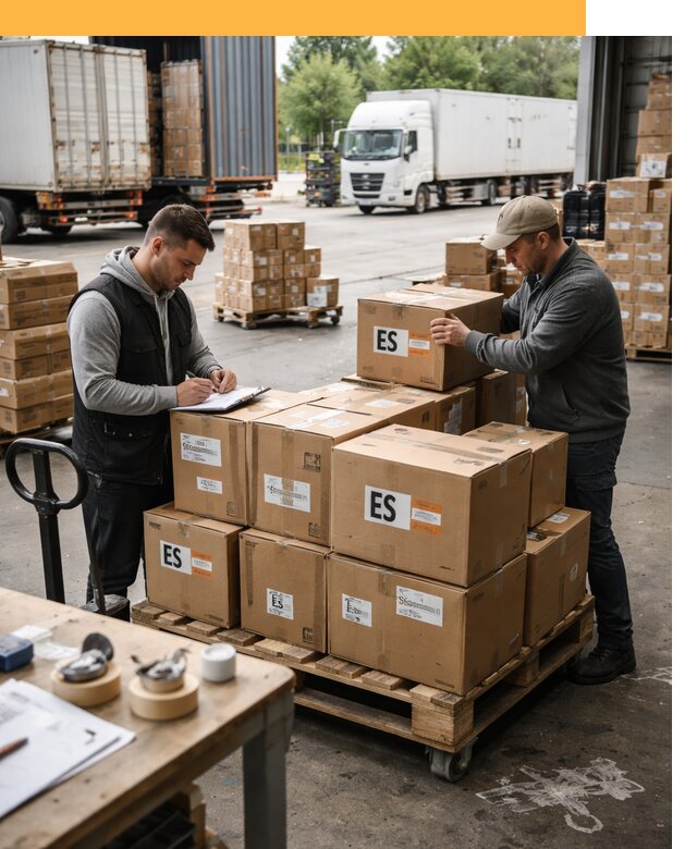 Доставка грузов в Испанию автотранспортом от 35637 руб