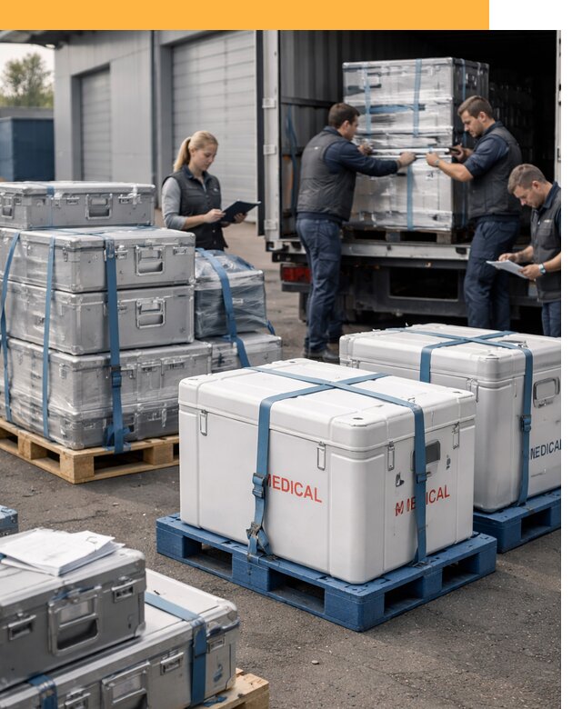 Перевозка медицинского оборудования по всему миру от 15273 руб